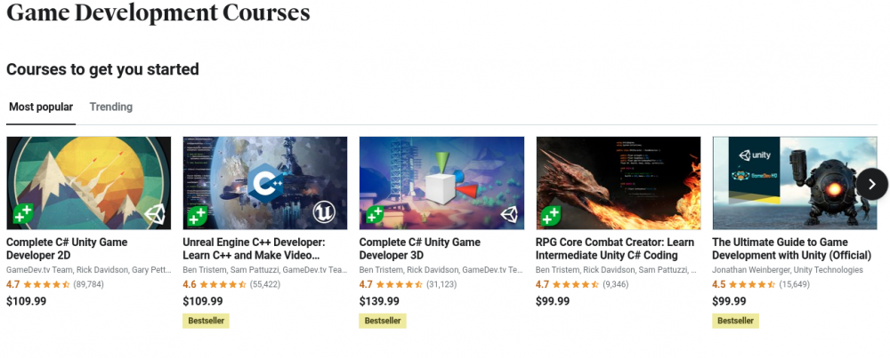 หลักสูตรพัฒนาเกมออนไลน์ udemy