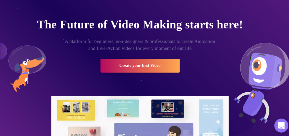 animaker-acțiune live și creator de animație