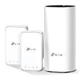 System Wi-Fi Deco Mesh TP-Link (Deco M3) — do 4500 stóp kwadratowych pokrycia całego domu, zastępuje router/przedłużacz Wi-Fi, konstrukcja wtyczek, współpracuje z Alexa, 3-pak