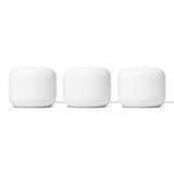 Google Nest Wifi – AC2200 – Mesh WiFi – Router Wi-Fi – Zasięg 6600 stóp kwadratowych – 3 sztuki