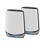 NETGEAR Orbi Whole Home Tri-band Mesh WiFi 6 System (RBK852) — router z 1 przedłużaczem satelity | Zasięg do 5000 stóp kwadratowych, 100 urządzeń | AX6000 (do 6 Gb/s)