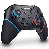 Switch Pro Controller para Nintendo Switch/Lite/Switch Oled, Switch Controller Sem Fio, Switch Controle Remoto para Nintendo com Botões Programáveis, Turbo, Vibração, Giroscópio de 6 Eixos