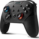 Switch Controller, Wireless Pro Controller para Switch, controle remoto com joystick para jogos, acessórios de console, vibração turbo ajustável, antiderrapante ergonômico