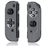 Controlador de joypad sem fio YCCTEAM compatível com switch, substituição para switch Joy Con, controladores esquerdo e direito sem fio suportam controle de movimento/vibração dupla