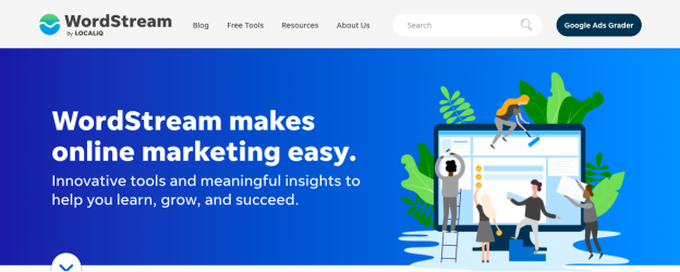 10가지 무료 최고의 웹사이트 그레이더 도구 4 wordstream performance grader