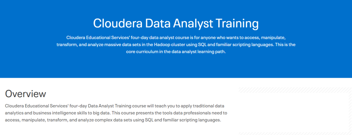 analista de dados cloudera