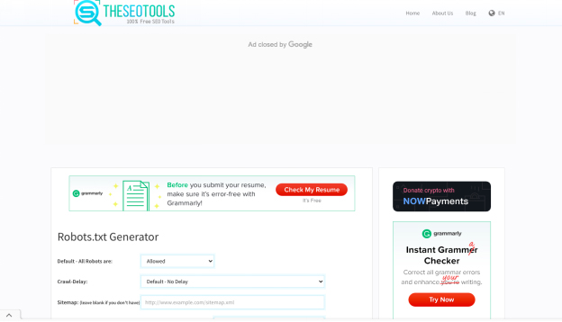 Alat Generator Robots.txt Gratis Terbaik 10 The SEO Tools