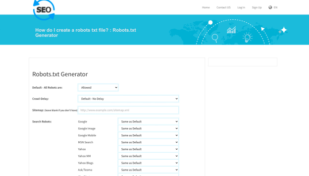 Alat Generator Robots.txt Gratis Terbaik 11 SEO To Checker
