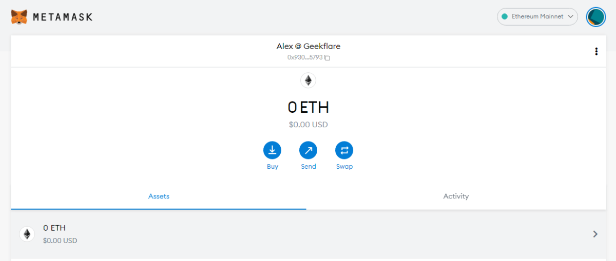 MetaMask ETH-Wallet
