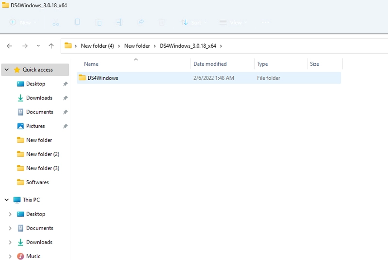 حذف ملفات DS4Windows