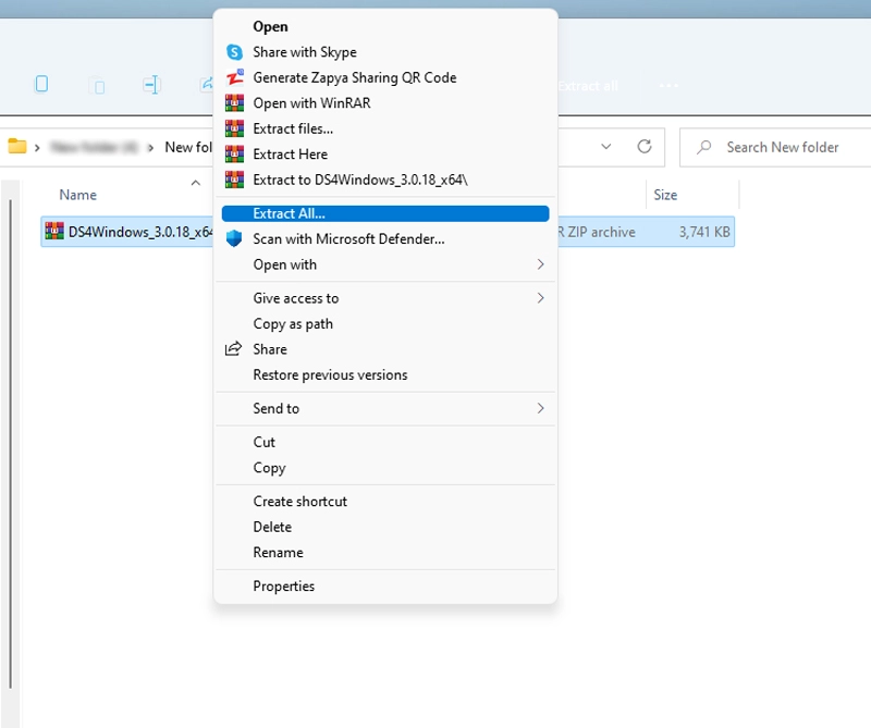 استخراج DS4Windows