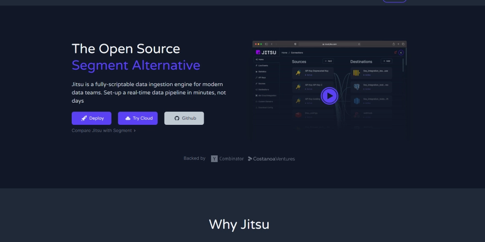 بوابة الويب Jitsu CDP
