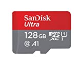 بطاقة ذاكرة SanDisk Ultra microSDXC UHS-I بسعة 128 جيجا مع محول - 120 ميجابايت / ثانية ، C10 ، U1 ، Full HD ، A1 ، بطاقة Micro SD - SDSQUA4-128G-GN6MA