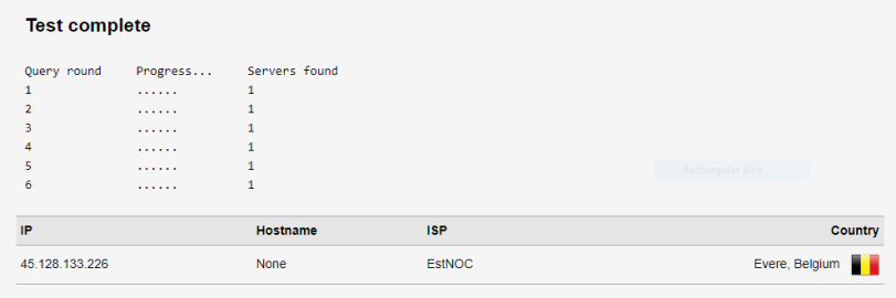 اختبار تسرب DNS