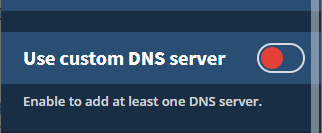 自定義 dns：mulvad VPN