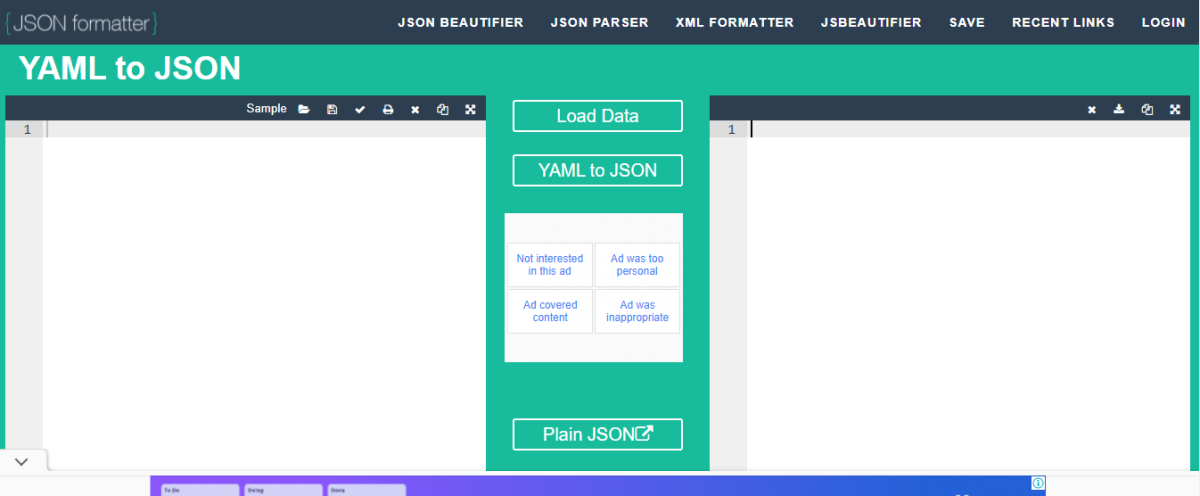 منسق JSON