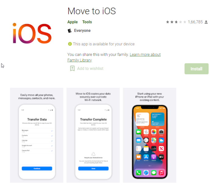 Wechseln Sie zu iOS