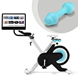 Sepeda Latihan Freebeat, Layar 21.5' yang Dapat Diputar 180 ° & Bantalan Kursi yang Nyaman, Sepeda Stasioner yang Tahan Dapat Disesuaikan, Sepeda Bersepeda Dalam Ruangan Hemat Ruang untuk Gym Rumah, Aplikasi Built-In, Roda Gila Halus Tenang