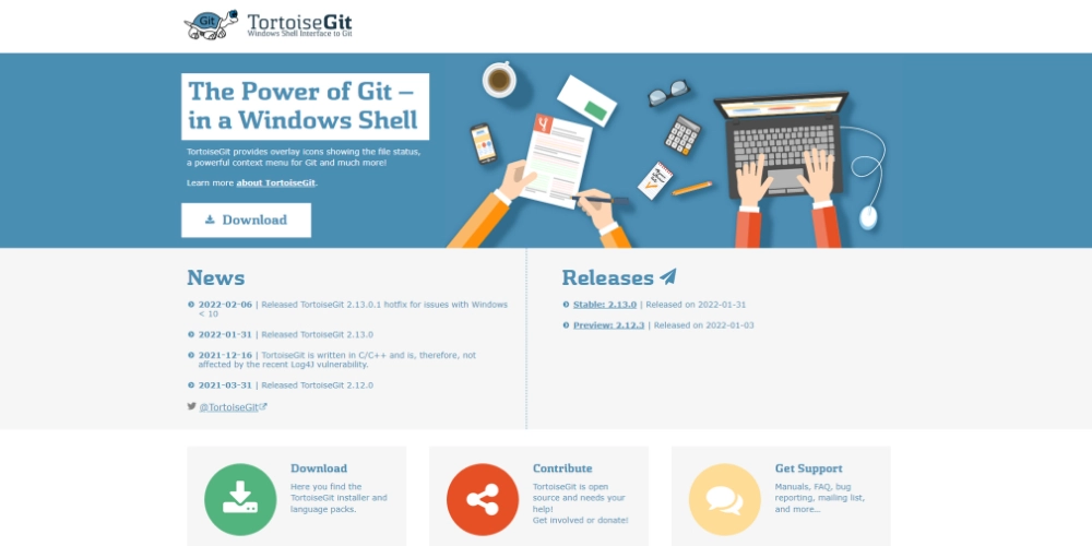 適用於 Windows 的 Tortoise Git 客戶端