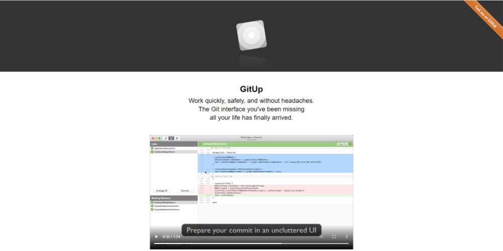 GitUp 是一個用於 Mac 的 Git GUI