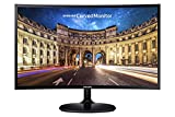 Samsung CF390 Series 27-дюймовый изогнутый настольный монитор FHD 1920x1080 для бизнеса, HDMI, VGA, крепление VESA, 3 года гарантии, TAA (C27F390FHN), черный