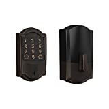 Schlage Encode Smart Wi-Fi Deadbolt 帶 Camelot Trim 陳年青銅