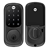 Yale Assure Lock 觸摸屏、Wi-Fi 智能鎖 - 適用於 Yale Access 應用程序、Amazon Alexa、Google Assistant、HomeKit、Phillips Hue 和 Samsung SmartThings、黑色絨面革