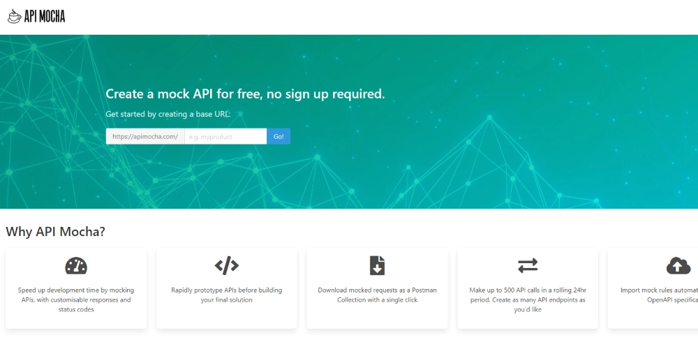 API Mocha لمحاكاة REST API