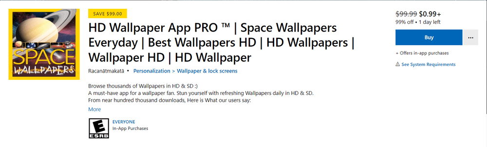 Aplicativo de papel de parede HD Pro