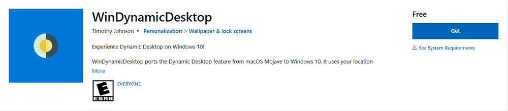 WinDynamic Desktop