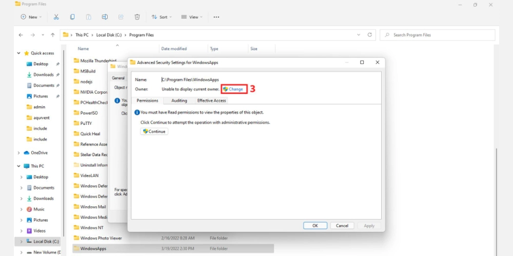 Windows 應用程序的高級安全設置