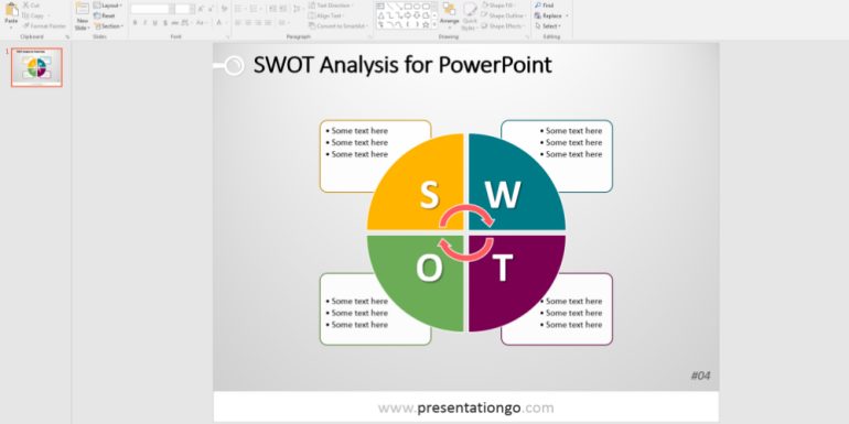 PresentationGo SWOT Şablonları
