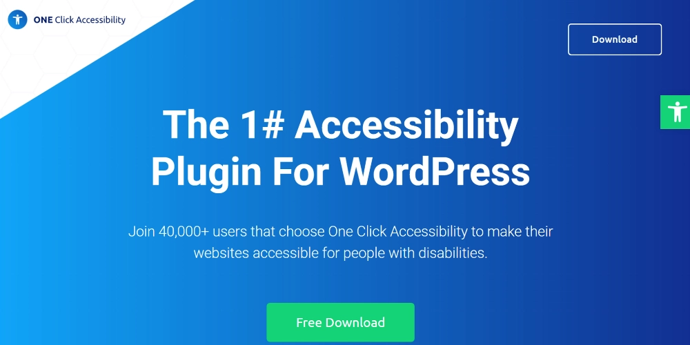 ワンクリックのWordPressアクセシビリティプラグイン
