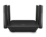 Linksys RE9000：AC3000トライバンドWi-Fiエクステンダー、家庭用ワイヤレスレンジブースター、4ギガビットイーサネットポート、任意のWi-Fiルーターで動作（黒）