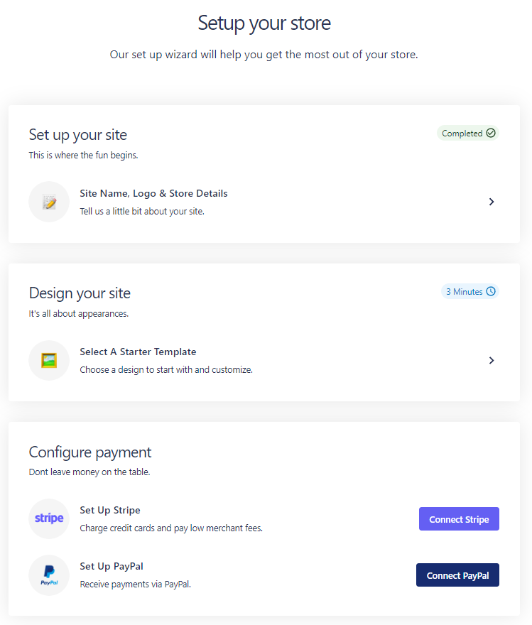 nexcess storebuilder: إعداد
