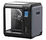 Monoprice Voksel 3D Yazıcı - Çıkarılabilir Isıtmalı Yapı Plakalı (150 x 150 x 150 mm) Tamamen Kapalı, Dokunmatik Ekran, 8 Gb ve Wi-Fi, Büyük (133820) ile Siyah/Gri