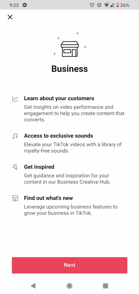 TikTok for Business 用户的商业利益。