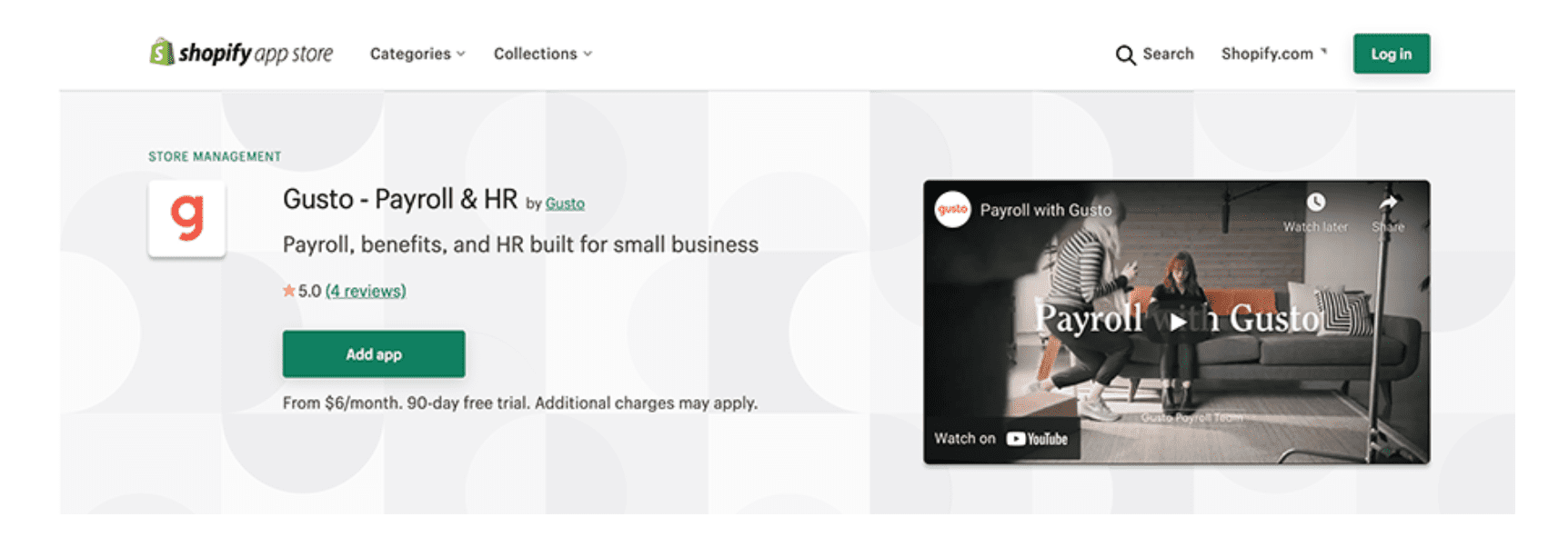 shopify gusto 集成