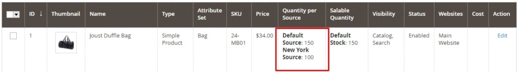 製品カタログを使用してMagentoMSIの在庫を調整–調整に成功