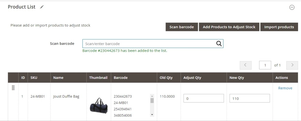 Magestore Magento2.3および2.4のストック機能の調整–バーコードのスキャン