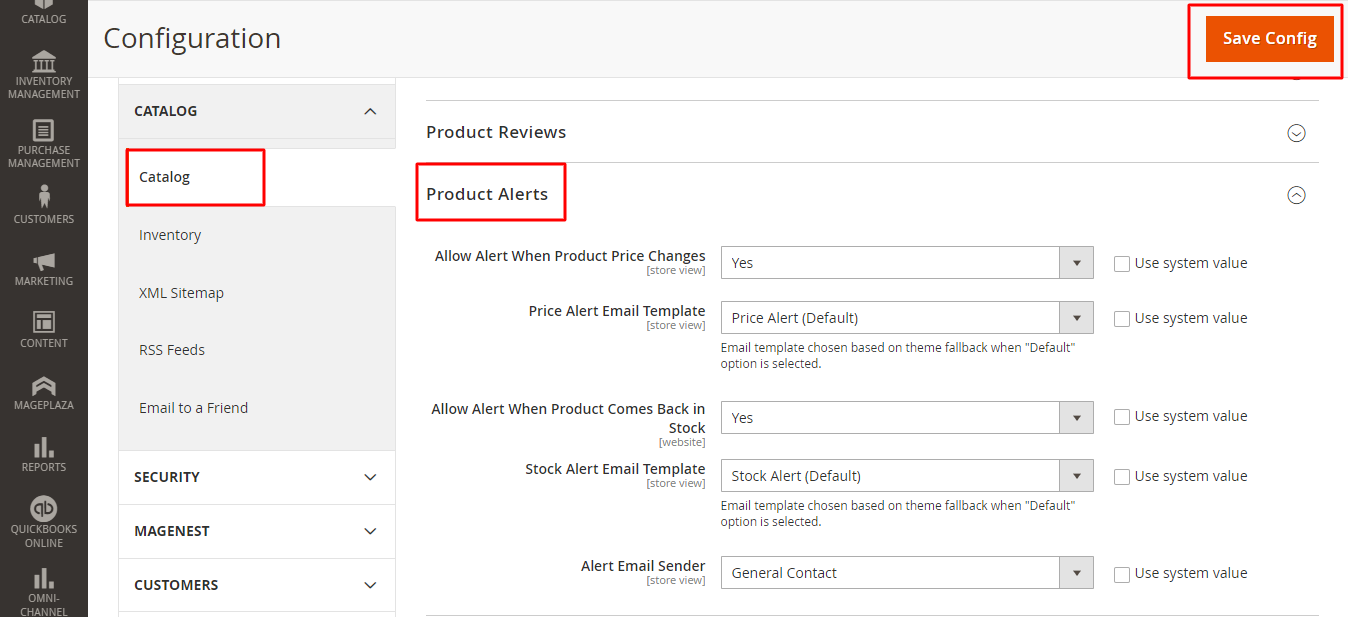 So richten Sie Magento 2 Product Alerts ein