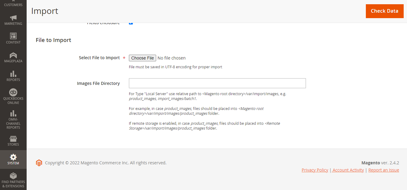 تعريف ملف الاستيراد في Magento 2 - كيفية استيراد المنتجات في Magento 2