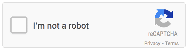 reCAPTCHA v2 Pole wyboru Nie jestem robotem