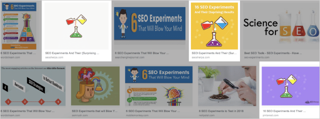 SEO-эксперименты Google Images Просмотр после