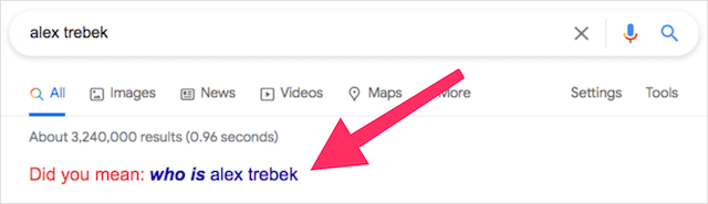 Trucco di ricerca di Google Alex Trebek