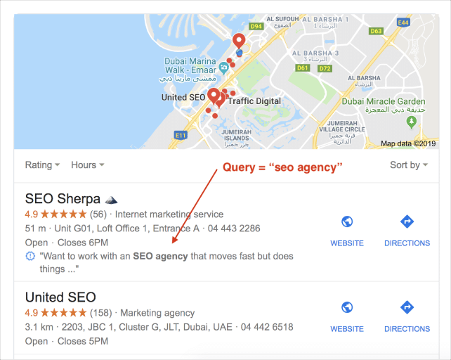 Ключевые слова Google Posts в панели знаний