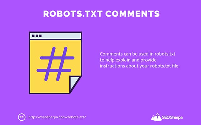 Комментарии robots.txt
