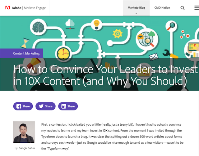 10 X Treść Blog Marketo
