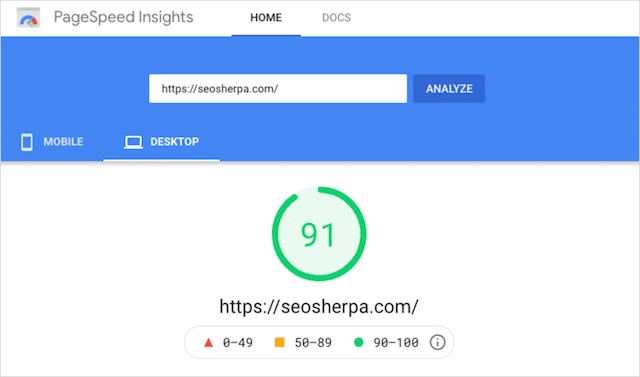 PageSpeed ​​Insights
