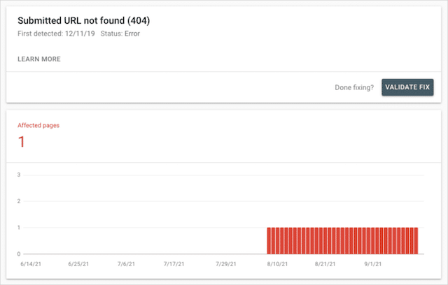 404 الصفحة غير موجودة Google Search Console
